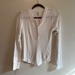 Free people woven long sleeve top